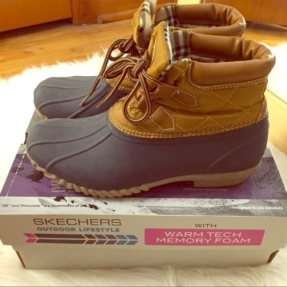 skechers outdoor lifestyle warm tech memory foam